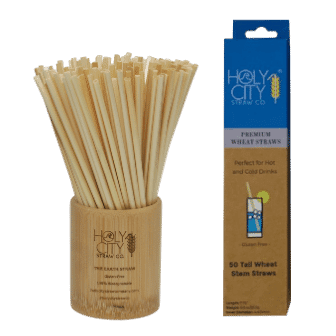 7.9" Tall Wheat Straws | 50ct. by Holy City Straw Company
