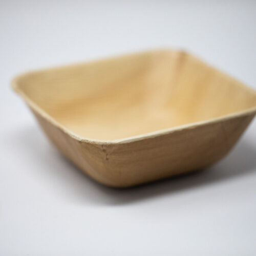 5.5" Deep Square Palm Leaf Bowl, 225 Count by TheLotusGroup - Good For The Earth, Good For Us
