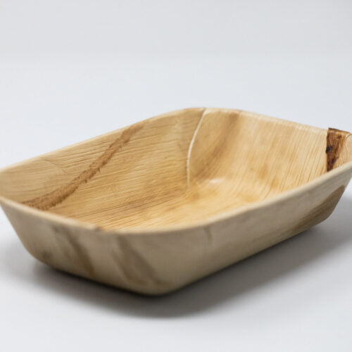 7.5" Deep Rectangle Palm Leaf Bowl, 450 Count by TheLotusGroup - Good For The Earth, Good For Us