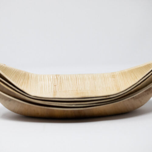 11.5 x 5" Boat Shape Palm Leaf Plate, 200 Count by TheLotusGroup - Good For The Earth, Good For Us