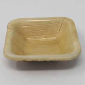 3" Square Palm Leaf Bowl, 2000 Count by TheLotusGroup - Good For The Earth, Good For Us