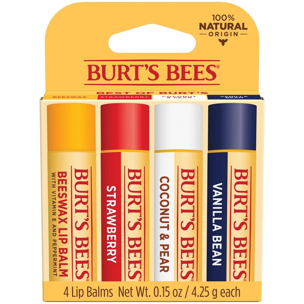 BURT'S BEES Lip Balm Best of Burt's Blister 4 Pack