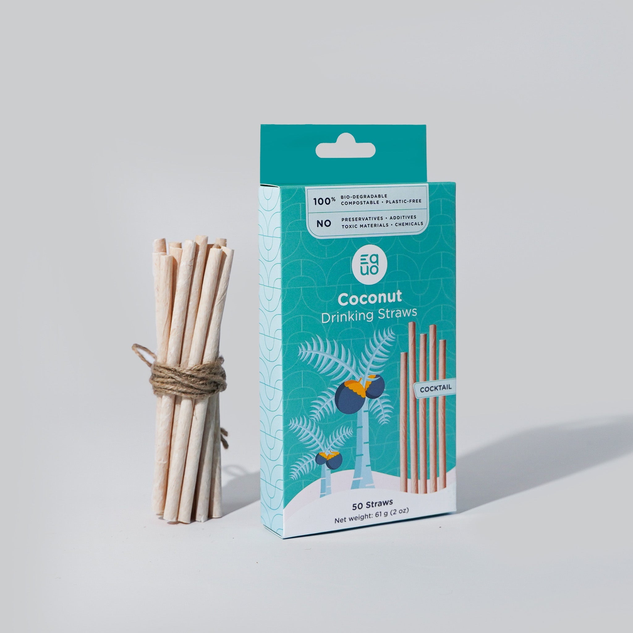 Coconut Drinking Straws by EQUO
