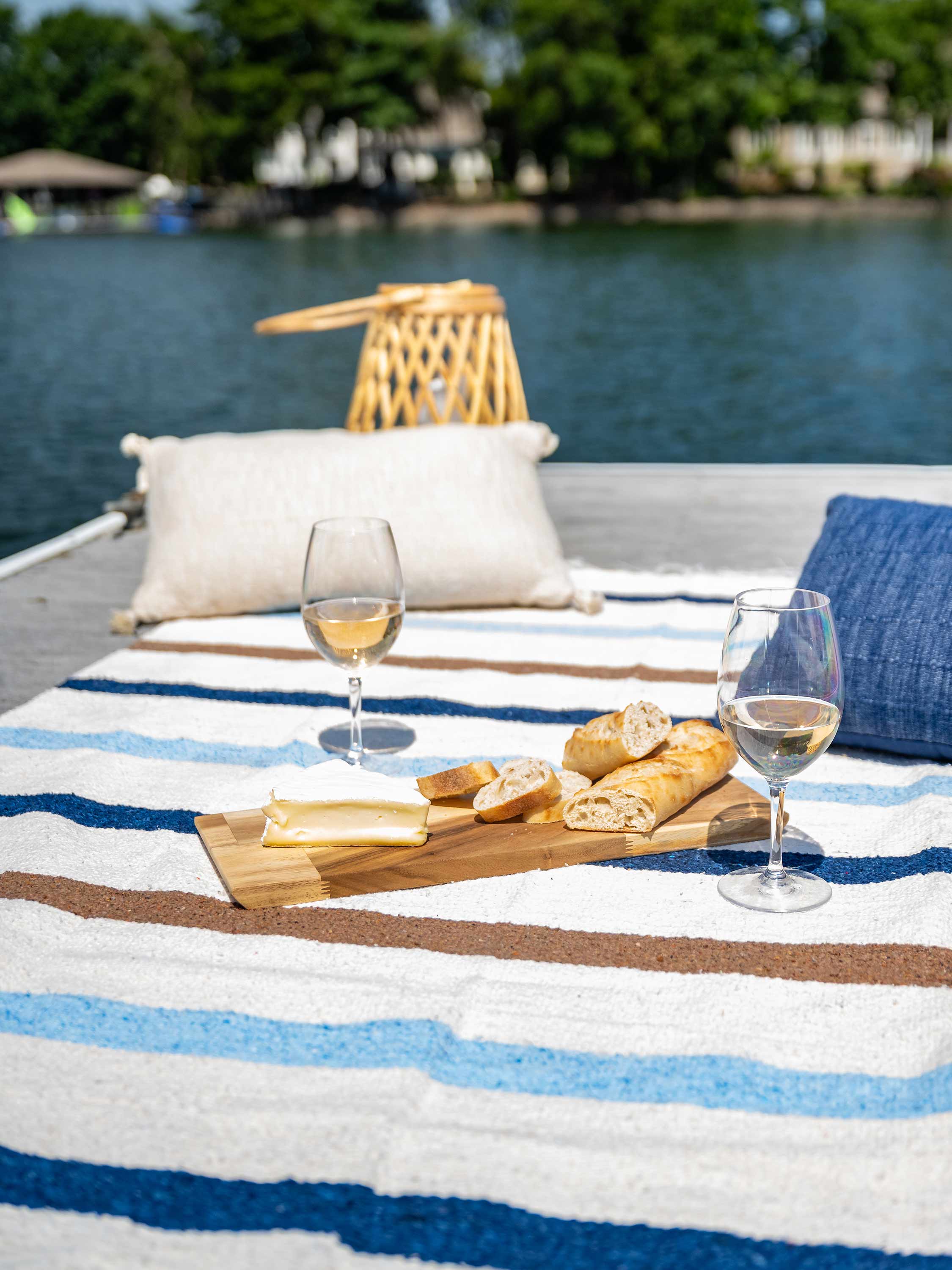 Ivory Riviera Mexican Blanket by Laguna Beach Textile Company