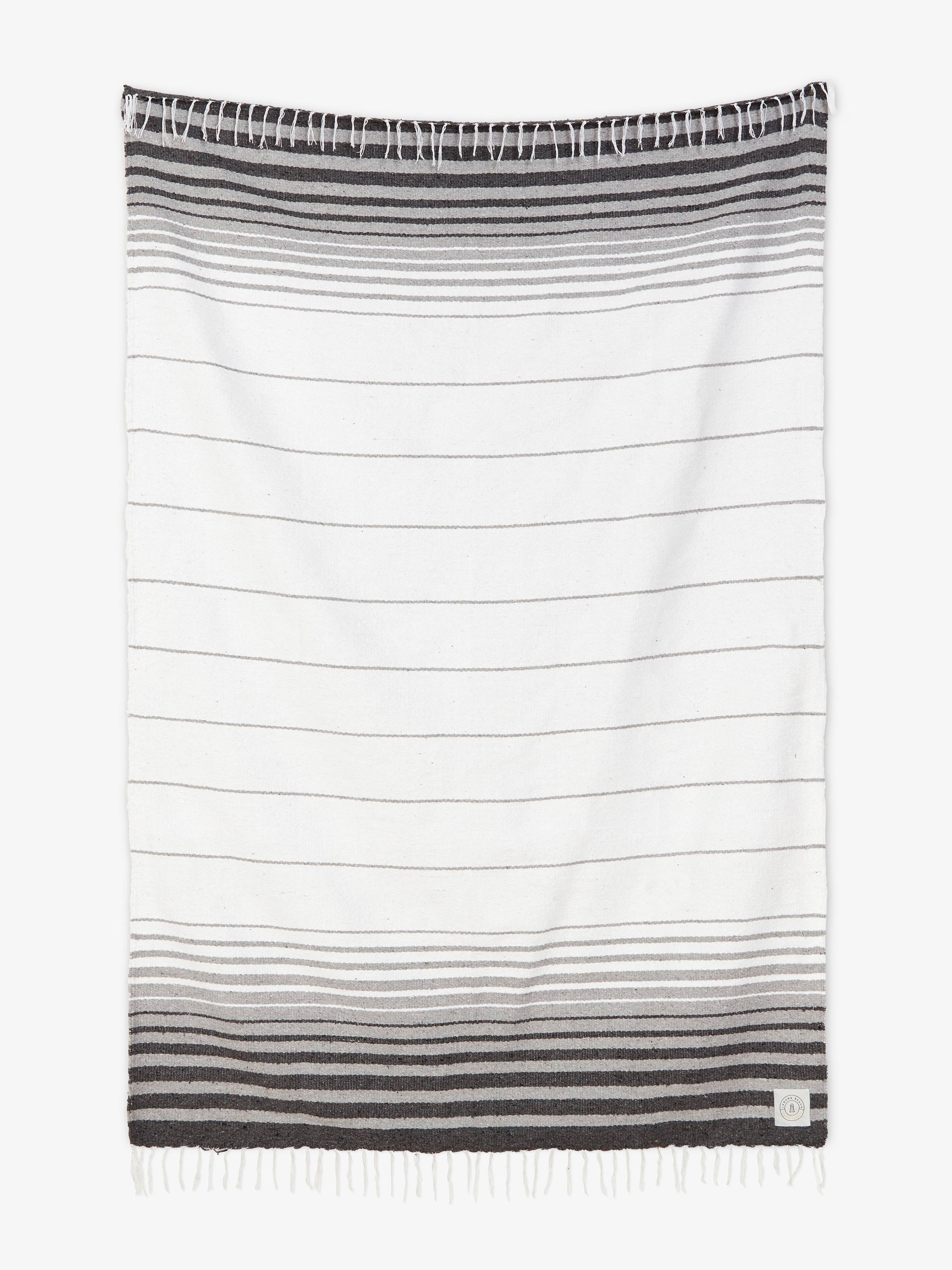 Gray Tulum Mexican Blanket by Laguna Beach Textile Company