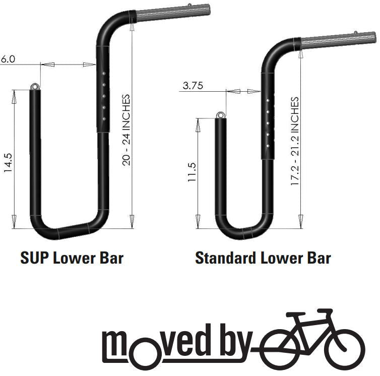 MBB SUP Lower Bar Set by Moved By Bikes (MBB)