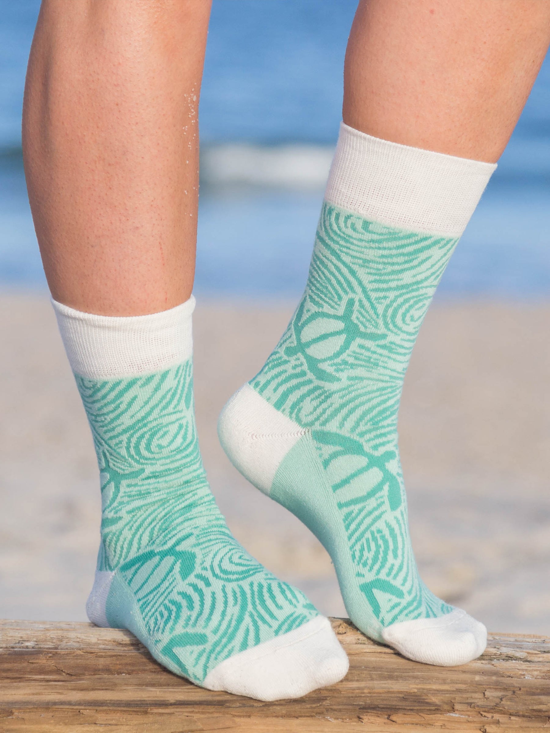 Sea Turtle Socks by Happy Earth