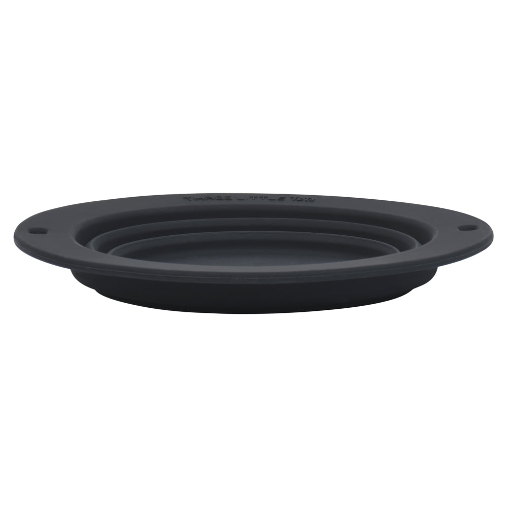 Black Collapsible Bowl for Travel or Home by Three Little Tots