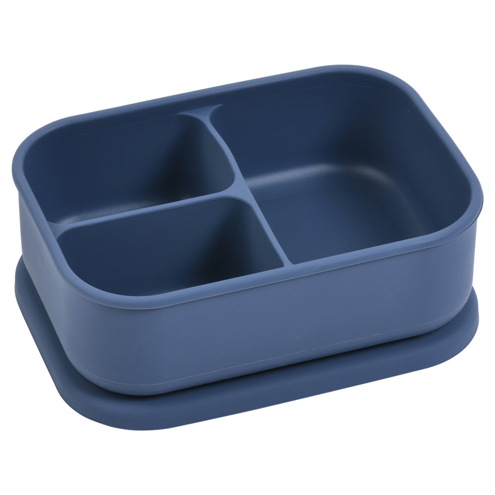 Dusty Blue Bento Lunch & Snack Box by Three Little Tots
