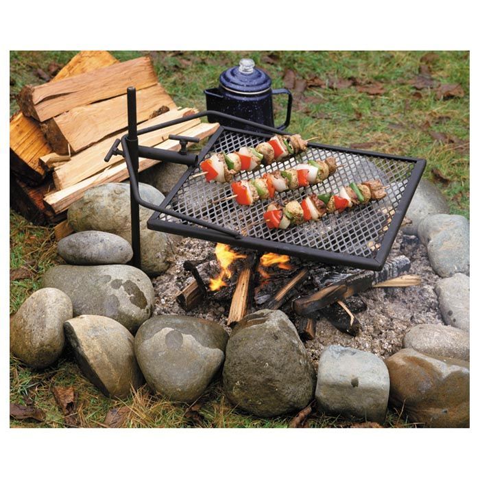 Adjust A GRILL Steel Campfire Grill
