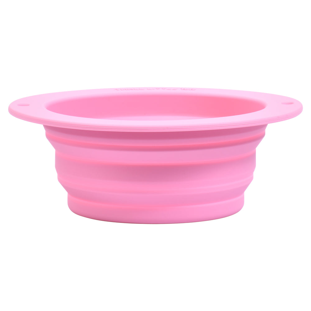 Rose Collapsible Bowl for Travel or Home by Three Little Tots